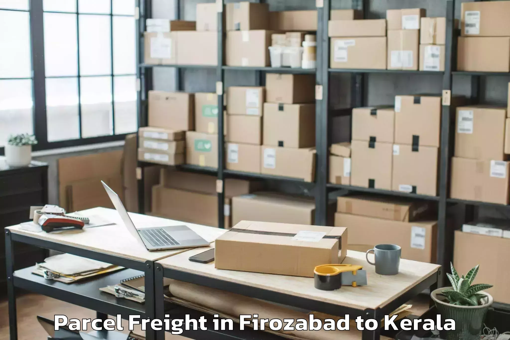 Book Your Firozabad to Sreekandapuram Parcel Freight Today